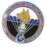 Escadron Parachutiste d'Intervention de la Gendarmerie Nationale / Groupe Cynophile , translucide, plaqué argent (poinçon)