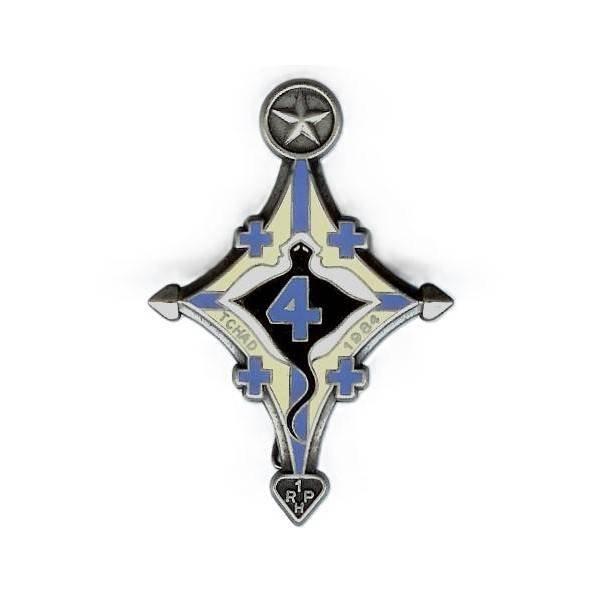 1° Régiment de Hussards Parachutistes / 4° Escadron  Tchad 84 , Manta, raie dans croix du sud