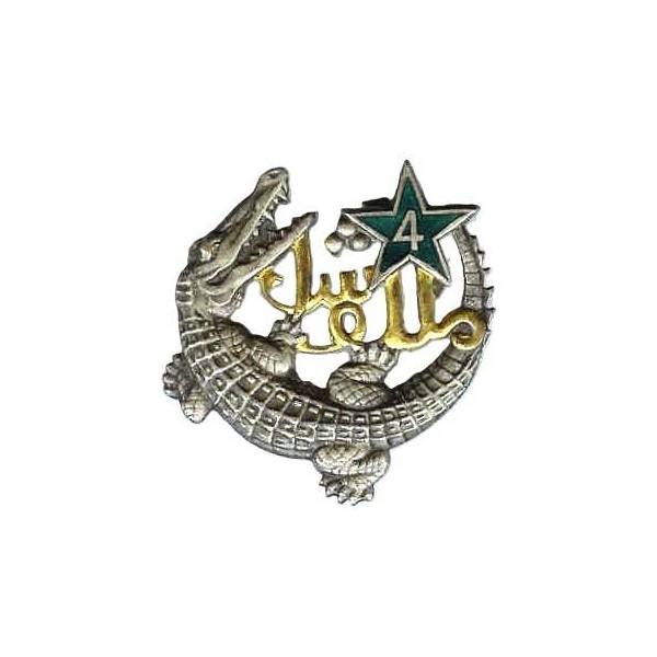 4° 1/2 Brigade Algéro-Marocaine , crocodile, étoile vert fonçé, pattes