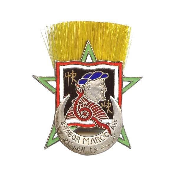 8° Tabor en Extrême-Orient , insigne avec aigrette