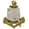 9° Division d'Infanterie Coloniale / Intendance , ajouré, écu d'aluminium rapporté serti
