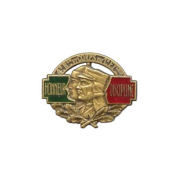 4° Bataillon et Corps / 1° Régiment Etranger d'Infanterie au Levant (Syrie) , bronze, boléro à fenêtre, patiné