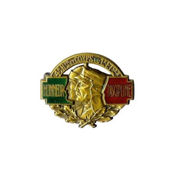 4° Bataillon et Corps / 1° Régiment Etranger d'Infanterie au Levant (Syrie) , bronze, boléro à fenêtre