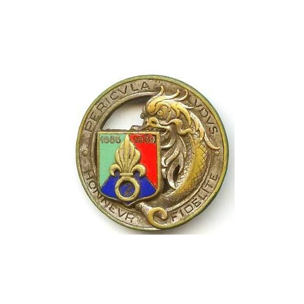 2° Régiment Etranger de Cavalerie , grenade en relief, sans attache