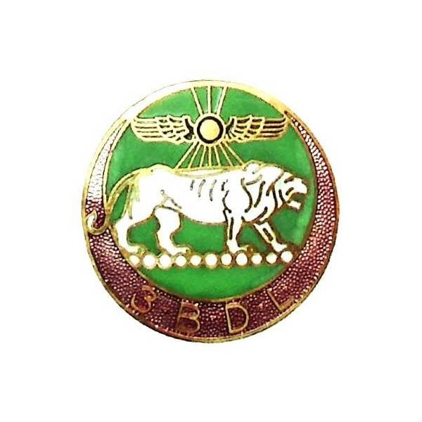 3° Bataillon du Levant , lion blanc, croissant très clair, dos lisse, boléro oblong