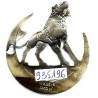 5° Division d'Infanterie Nord-Africaine , lion rugissant dans croissant déformé, manque 1 anneau