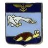 Escadrille 54 S (1946-58) , oiseau blanc sur tortue, 23x28, inscription au dos