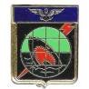 Escadrille 12 S  (1953-60) , gueule de requin sur une foudre rouge, résine, dos guilloché, boléro Drago