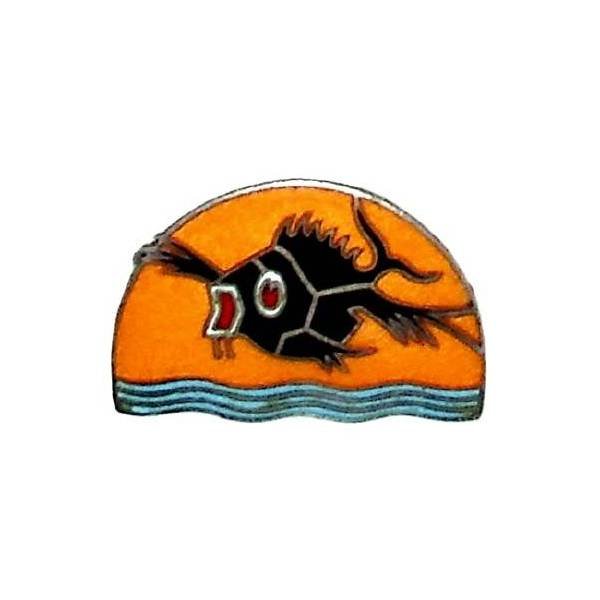 Ecole du Personnel Volant (1917-1940) , poisson volant noir sur fond orange