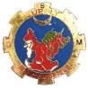 Direction du Matériel de la 1°Armée Française , SUPPLY, "Ils y croient tous", peint, épingle de l'attache cassée