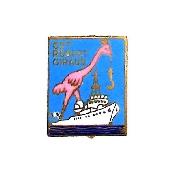 Commandant Robert Giraud  (dépanneur aviation 1948-76) , ibis rose et bateau blanc
