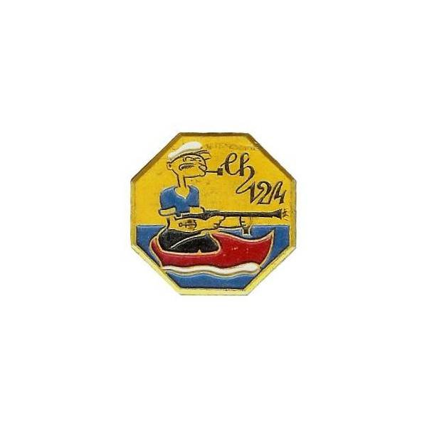 Chasseur 124 , Popeye, aluminium peint, dos lisse