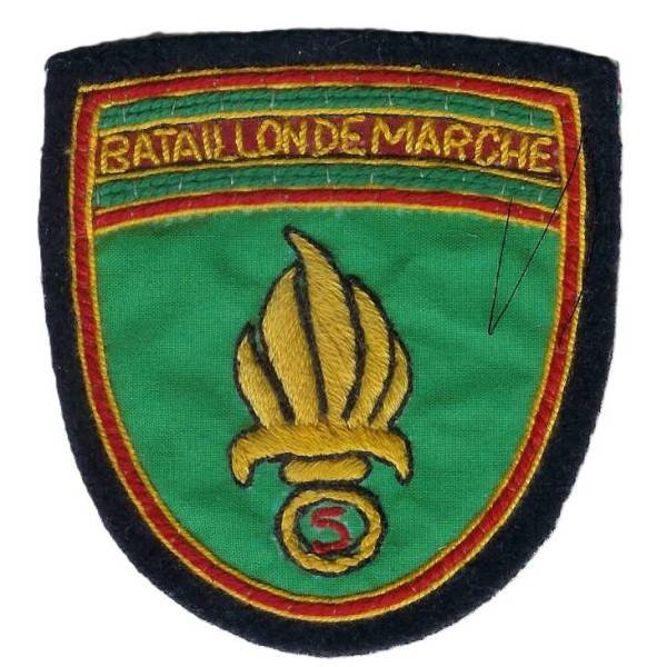 5° Régiment Etranger d'Infanterie / Bataillon de Marche , retissage 80x88 environ