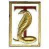 Terrible  (contre-torpilleur 1935-62) , cobra doré sur fond blanc, attache ressoudée