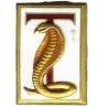 Terrible (contre-torpilleur 1935-62) , cobra doré sur fond blanc, T rouge, sans attache