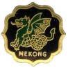Mékong  (pétrolier 1928-60) , dragon vert sur fond noir, 31x31, dos grenu