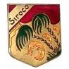 Siroco  (torpilleur 1927-1940) , cocotiers dans le vent sous un ciel rouge