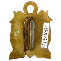 Marine Saïgon , PAULATIM CRESCAM, 33x45, métal gravé peint, épingle dans petit tube