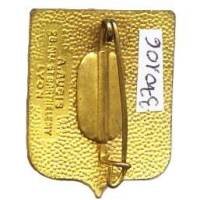 Base-Ecole de Pilotage 705  Cognac , salamandre blanche à plat, émail, éclat en surface