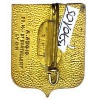 Base-Ecole de Pilotage 705  Cognac , salamandre blanche à plat, émail, éclat en surface