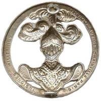 Insigne de bérêt de l'Arme Blindée Cavalerie , argenté