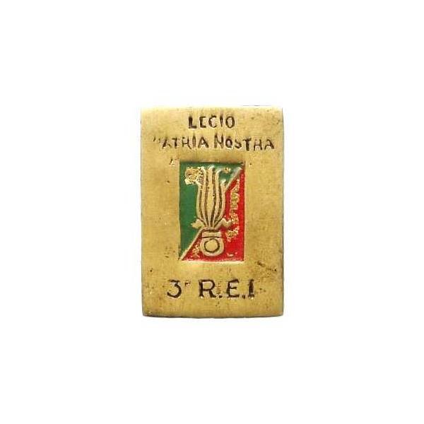 3° Régiment Etranger d'Infanterie , grenade gravée, moulage Augis, peint