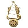 Compagnie de Discipline en Extrême-Orient , voile de jonque blanche, dos guilloché, éclat