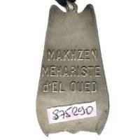 Makhzen Méhariste d'El Oued , 40 mm, inscription au dos, bélière