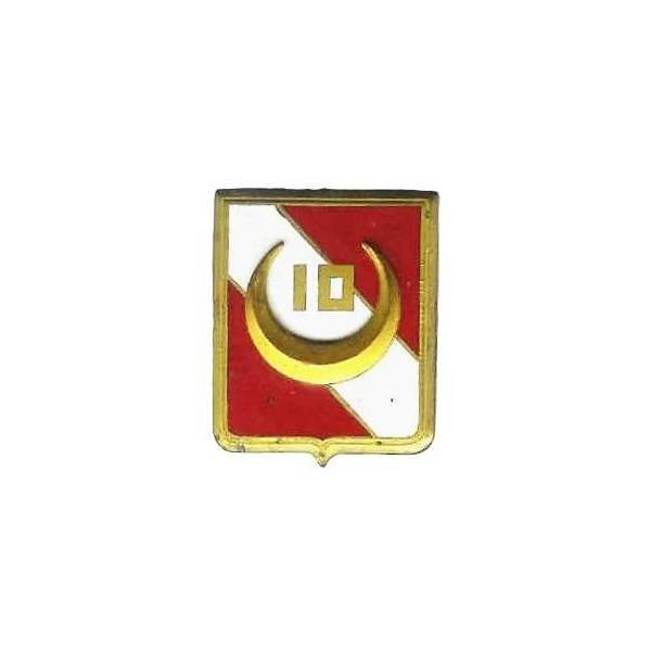 10° Groupe d'Escadrons de Spahis Algériens , écu, 10 dans croissant