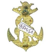 16° Régiment d'Infanterie de Marine , dragon sur ancre, dos doré, à nettoyer