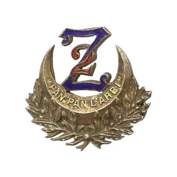 2° Régiment de Zouaves , "pan pan l'arbi"