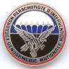 Escadron Parachutiste d'Intervention de la Gendarmerie Nationale , rond, émail translucide, plaqué argent (poinçon)