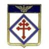 Flottille 6 F  (1943-..) , Croix de Lorraine tréflée rouge dans un losange bleu , attache abimée