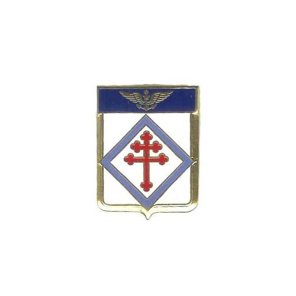 Flottille 6 F  (1943-..) , Croix de Lorraine tréflée rouge dans un losange bleu , résine, pastille ajourée