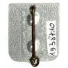 Chasseur 113 , navire et harpon, aluminium peint, dos grenu