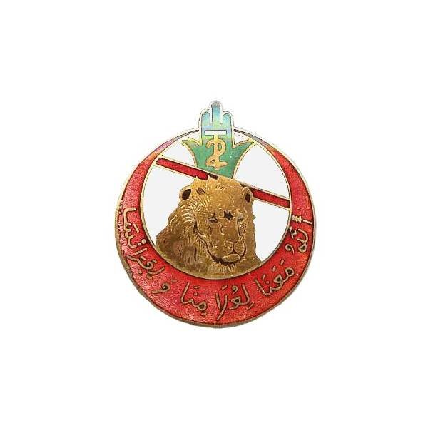 2° Régiment de Tirailleurs Algériens , tout émaillé, croissant rouge