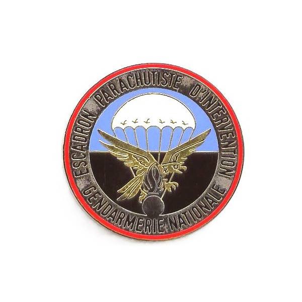 Escadron Parachutiste d'Intervention de la Gendarmerie Nationale , rond, 1° type, série A, matriculé A 86