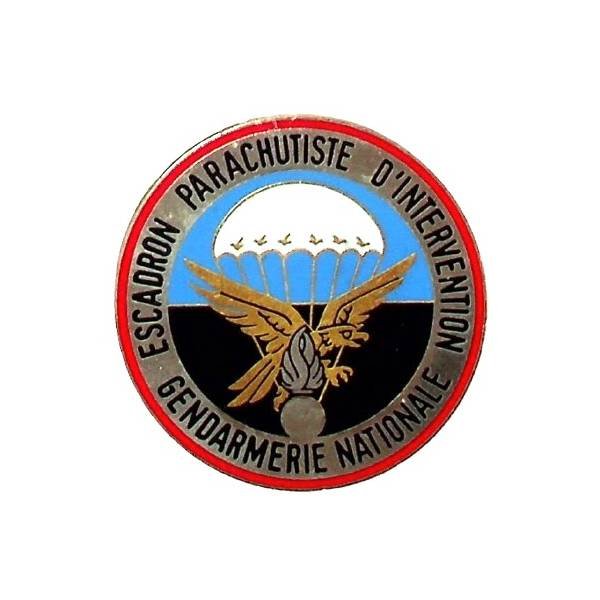 Escadron Parachutiste d'Intervention de la Gendarmerie Nationale , rond, 1° type, série A, matriculé A 03