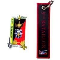 369° Promo ENSOA  Adjudant Andreoli , 5° Bataillon , porte-clefs en tissu + autocollant