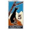 GJF 7 / Groupe 3  "hurlevent" , loup noir, aluminium peint