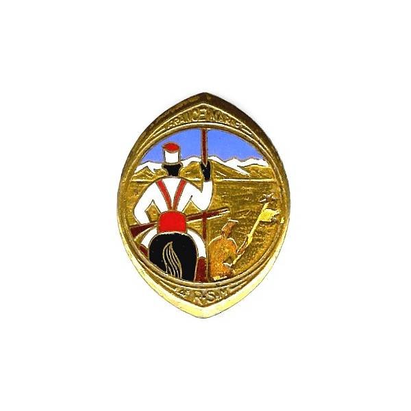 4° Régiment de Spahis Marocains , France-Maroc, cheval noir, ombre gravée, petit boléro à fenêtre, patiné