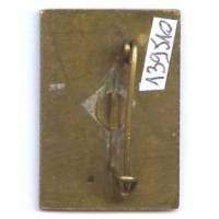 6° Régiment de Spahis Algériens , sabre dans rectangle, fond bleu fonçé, quelques manques de peinture et repeints