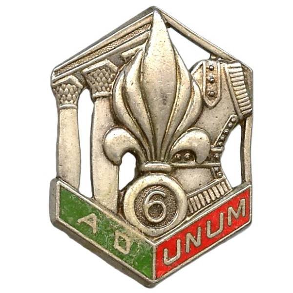 6° Régiment Etranger de Génie , au dos "GD" (Guy Danigo), sans attache