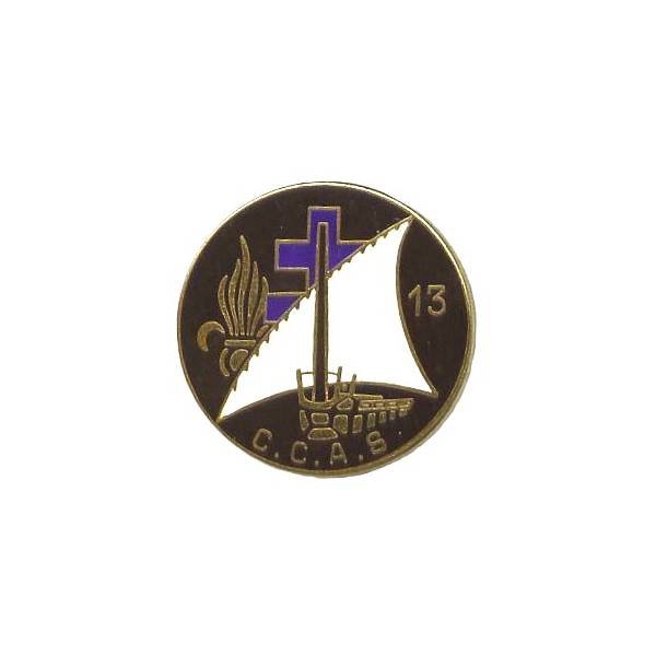 13° DBLE / Compagnie de Commandement d'Appui et de Services , rond, diamètre 34, retirage 83