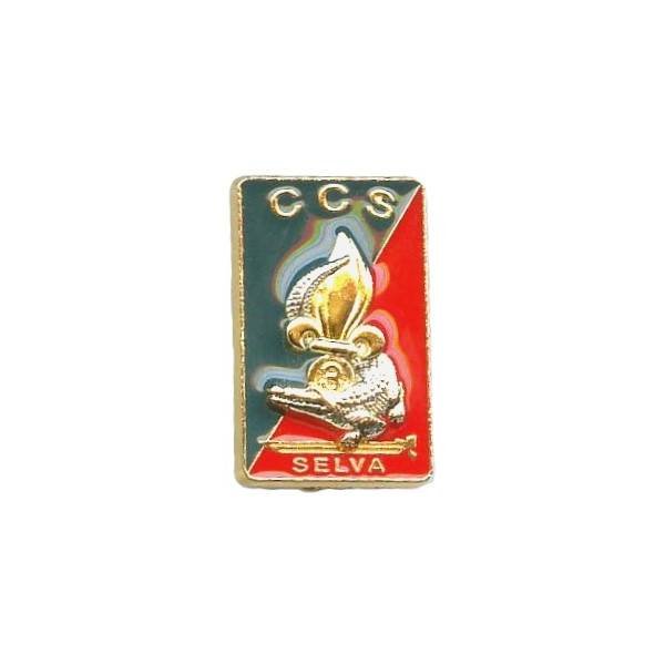 3° Régiment Etranger d'Infanterie / Compagnie de Commandement et des Services , type 2, vert sur rouge, caïman inversé en relief