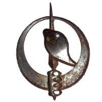 Commando Cobra , cobra sur poignard commando américain, sans devise, cou étroit