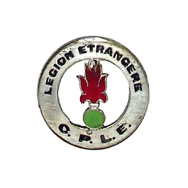 Compagnie de Pionniers de la Légion Etrangère (1° Régiment Etranger) , estampé, peint, 2 anneaux ressoudés