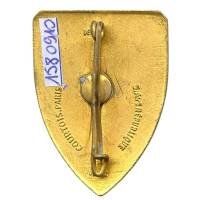 Hôpital d'Evacuation 414 , 1°Armée Française 1944-1945,  souris blanche, croix de lorraine rouge, ancre bleue