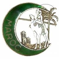 "Maroc" dans croissant vert...