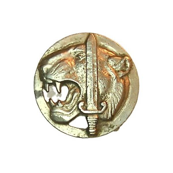 Commando 610 , tête de panthère, insigne de bérêt, métal coulé chromé
